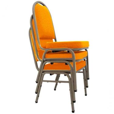 Imagem de 03 Cadeiras Para Hotel E Auditório Linha Hotel Laranja