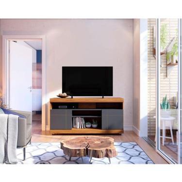 Imagem de Rack Bancada Ambiente Yara Noce Milano Preto Acetinado - Colibri