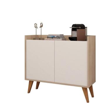 Imagem de Aparador Buffet Fly 2 Portas Carvalho Com Off White - Móveisaqui