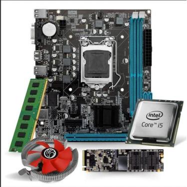 Imagem de Kit Pl Mãe H110 + Proc. I5 8500 + Mem. 32gb Ddr4 + Cooler + M.2 512gb 