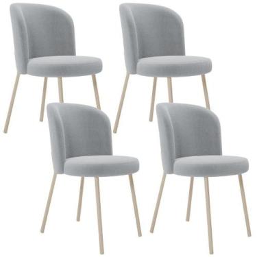 Imagem de Kit 04 Cadeiras Para Sala De Jantar Cozinha Estofada Gavi Arena L02 Bo