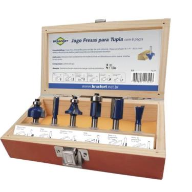 Imagem de Jogo De Fresas Para Tupia Com 6 Peças - 7893 - Brasfort