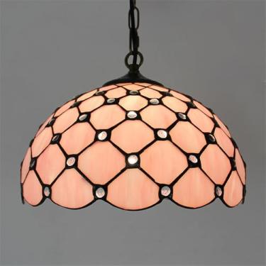 Imagem de Luminária pendente contemporânea de luxo em vidro colorido com LED, estilo retrô americano, ideal para sala de estar, restaurante, quarto, hotel, casa de campo, corredor, café, bar ou escada