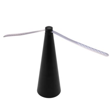 Imagem de Kit 2 Ventilador Repelente de Mesa Retrátil Lyor Preto 8x26cm com Estrutura Portátil