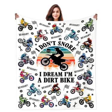 Imagem de Cobertor de bicicleta sujo, presentes de motocicleta, cobertores e mantas de flanela macia de pelúcia fofa, presentes engraçados de bicicleta suja para homens, mulheres, meninas, meninos, crianças