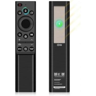 Imagem de Controle remoto de voz solar de substituição BN59-01357A para Samsung TV Neo QLED The Frame Crystal UHD Series Q60A Q70A Q80A QN85A 4K TV remoto com voz BN59-01357F