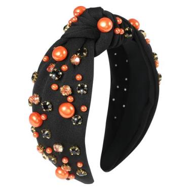 Imagem de Bandana Gmmidea Halloween Pearl Knotted  preta