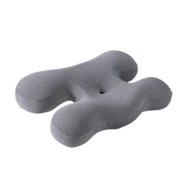 Imagem de SiaBiced Almofada de Pescoço de Espuma Viscoelástica Ideal para Uso No Sofá Ou Na Cama, Cinza claro