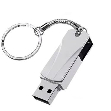 Imagem de PENDRIVE METALIZADO DE 2TB, COM INTERFACE USB 3.0, COMPATÍVEL COM LAPTOP, NOTEBOOK, DESKTOP E CELULARES, + HUB DE 4PORTAS USB 3.0 (PRATA, 2, TB)