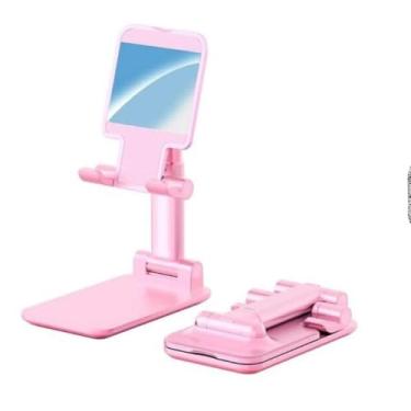 Imagem de Suporte Retrátil Ajustável para Celular e Tablet, Aço, Ajustável até 72º, 2,5 x 11 x 6,7 cm, para Mesa