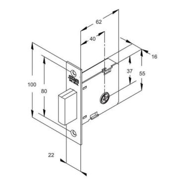 Imagem de Fechadura Segurança 1004 Roseta Inox - Stam