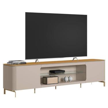 Imagem de Rack Bancada Para 85 Pol 239cm Martan Tauari/off L06 - Mpozenato