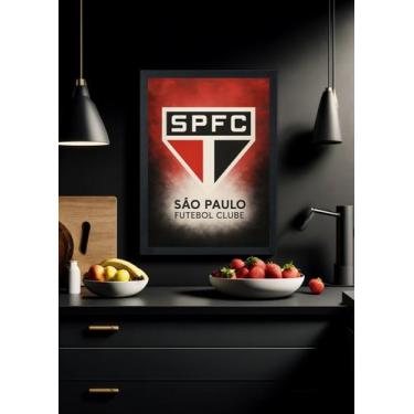Imagem de Quadro decorativo São Paulo FC Vitorioso SPFC - Com vidro Tamanho:21cm