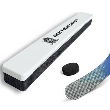 Imagem de ACE HOCKEY Rebote rápido – Passador de hóquei frente e verso de 61 cm – Passing & Shooting Trainer for One-Timers – Equipamento de treinamento de hóquei – Fácil configuração, parafusos e adesivos