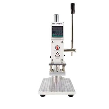 Imagem de Máquina de estampagem a quente em relevo WT-90DS pequeno manual digital multifuncional logotipo couro marca máquina de couro logotipo personalizado impressora térmica (cor: 8x10 sem furo