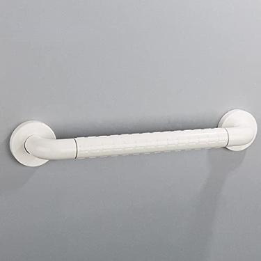 Imagem de Barras de apoio para banheiro, branco, acessório de banheiro seguro, barra de apoio para corrimão, barras de segurança antiderrapante para idosos