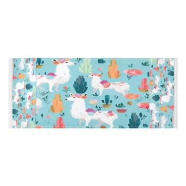 Imagem de Wassud Capas engraçadas de lavadora e secadora de ovelhas, protetor de lavadora com sacos de armazenamento, capa de geladeira à prova de poeira com bolsos para lavanderia doméstica, cozinha, 120 x 55