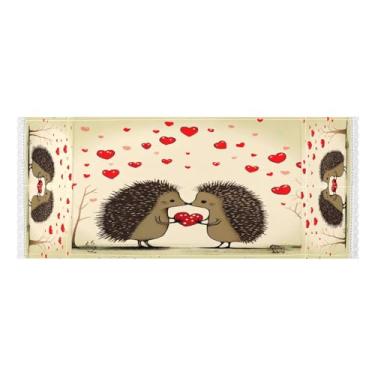 Imagem de Wassud Happy Hedgehogs (2) capas de lavadora e secadora, protetor de lavadora com sacos de armazenamento, capa de geladeira à prova de poeira com bolsos para lavanderia doméstica, cozinha, 120 x 55 cm
