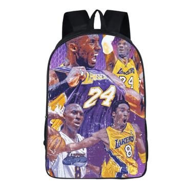Imagem de Mochila escolar Kobes Bryants K para crianças em estilo anime