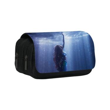 Imagem de Estojo para lápis Mermaids Student em tela de poliéster de dupla camada