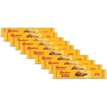 Imagem de Biscoito Recheadinho Bauducco Chocolate Kit 10 Pacotes 108G