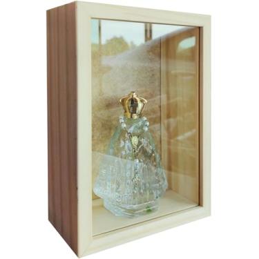 Imagem de KIAGA, Moldura Caixa Alta com Vidro para Quadros Quilling e Scrapbook - 1,5x6,5 Cor:PINUS NATURAL;Tamanho:21X29,7 CM