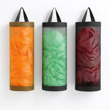 Imagem de Organizador de Cozinha para Sacolas Plásticas, Porta Sacolas Multicolorido, Armazenamento Doméstico, Suporte de Parede