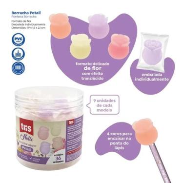 Imagem de Borracha Ponteira TRIS Pétali de Flor Holic - Escolar Decorativa