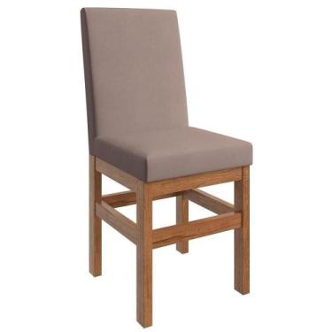 Imagem de Cadeira de Jantar Estofada, Zamarchi 14 , Madeira Maciça e Mista, Cane