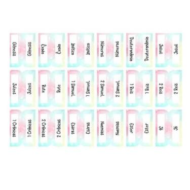 Imagem de Abas para Biblia Índice Adesivo Bible Journaling Tie Dye - A Biblia da