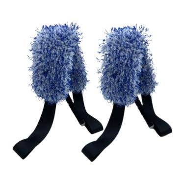 Imagem de LXQTAO Pano de limpeza de carro - Toalha de microfibra super absorvente e macia para brilho impecável e limpeza sem arranhões (azul)