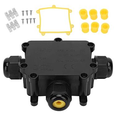 Imagem de LiebeWH Caixa de Junção, Caixa de Junção IP68 de 3 Vias Com Vedação de Silicone, Conector de Cabo Elétrico à Prova de Intempéries para Uso Externo