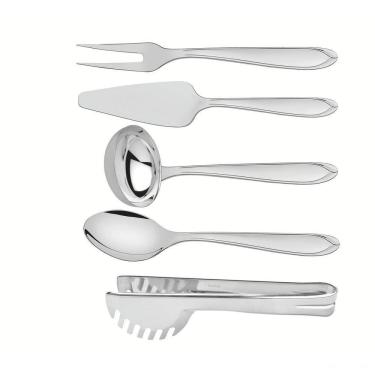 Imagem de Jogo De Utensílios Tramontina Laguna Em Aço Inox Acabamento Brilho 5 Peças Tramontina