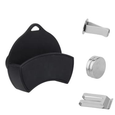 Imagem de Porta-Latas Tipo Bolsa para Quebra-Sol e Cinto de Carro, Clipe de Silicone Cinto Ou Coldre Compacto para Carro Ideal Latas Padrão Uso Diário, Acesso Rápido (Preto)