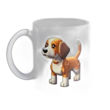 Imagem de Caneca Xícara de Café Porcelana 300ml D Pixel Beagle