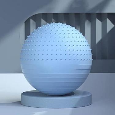 Imagem de Bola De Ioga Esportes Bolas De Fitness Pilates Ginásio Equilíbrio Fitball Massagem Treinamento Treino Perda De Peso Crianças Grávidas Bola De Exercícios,Azul,65CM,YUYANAIAI