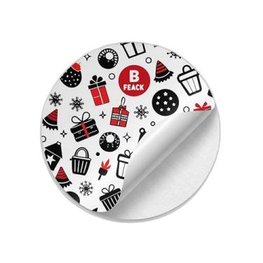 Imagem de Ladrilho Decorativo de Cerâmica Preto e Vermelho Festivo Sem Costura