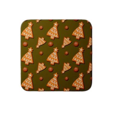 Imagem de Ladrilho Decorativo de Cerâmica Estampa Natalina Biscoito de Gengibre 30cm x 20cm