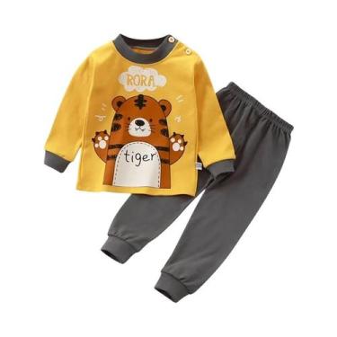 Imagem de Conjuntos De Pijamas De Unicórnio Para Crianças Unissex, Confortáveis 