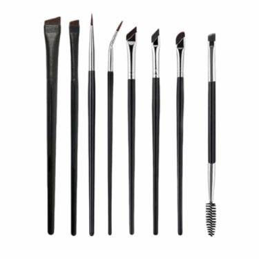 Imagem de Conjunto de pincéis de base, corretivo, pincel de pó, pincel de base líquida, conjunto de pincéis de maquiagem profissional para olhos e rosto,