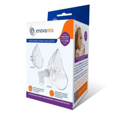 Imagem de Kit máscara para inalação bebê e adolescente enovamix - acessórios com
