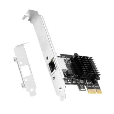 Imagem de Placa de rede PCIe RTL8126 5G, adaptador Ethernet 5GBase-T com porta RJ45, 2,5G/1G/100M compatível com Windows 10/11, Linux, servidor, desktop - suporte de baixo perfil incluído