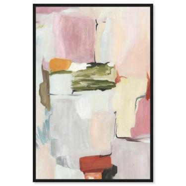 Imagem de Decoração de sala de estar com impressão em tela Inner Horizon por Art Remedy, moldura preta, 25 x 38 cm