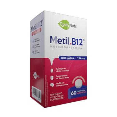 Imagem de Metil B12 Metilcobalamina CPR Mastigável Frutas 400MG C/60 Caps Qualynutri