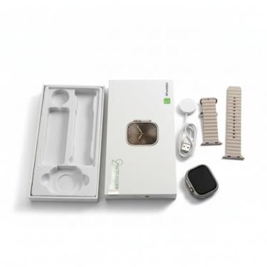 Imagem de ANJ.GG Microwear Ultra 3 Smartwatch Sport, Compatível com Android e iOS, Preto, Tela Tátil, Wi-Fi e Bluetooth, Carregamento sem Fio, Retangular