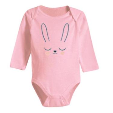 Imagem de Body Bebê Manga Longa Estampado Enxoval 100% Algodão Suedine - Koala B