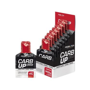Imagem de Carboidrato Probiótica Carb Up Gel Black - 10 Sachês 30g Morango, 10, 