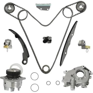 Imagem de Kit de corrente de distribuição do motor com bomba de óleo e bomba de água apto para Nissan VQ40DE 4.0L 3954cc GAS V6 DOHC 2005-2010 Nissan Frontier Pathfinder Xterra 4.0 13028-ZS00A