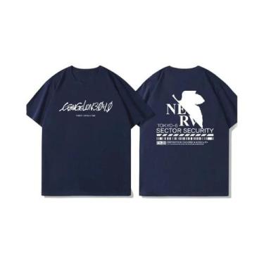 Imagem de Camiseta De Verão Solta De Manga Curta EVA Gospel Warrior Estilo Retrô