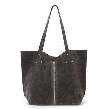 Imagem de ACUARIO Bolsa feminina para trabalho, bolsa acolchoada para viagem e academia, Cinza escuro, 15 inches, Tendência